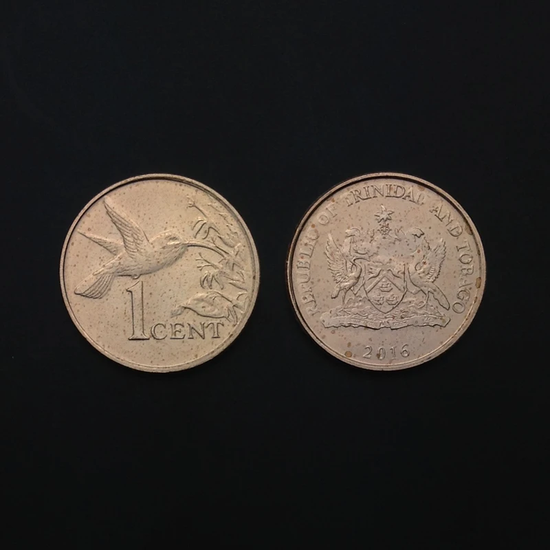 Монета Trinidad and Tobago 1 Cent KM #29 UNC нераспространенная коллекция подарок Америка 100%