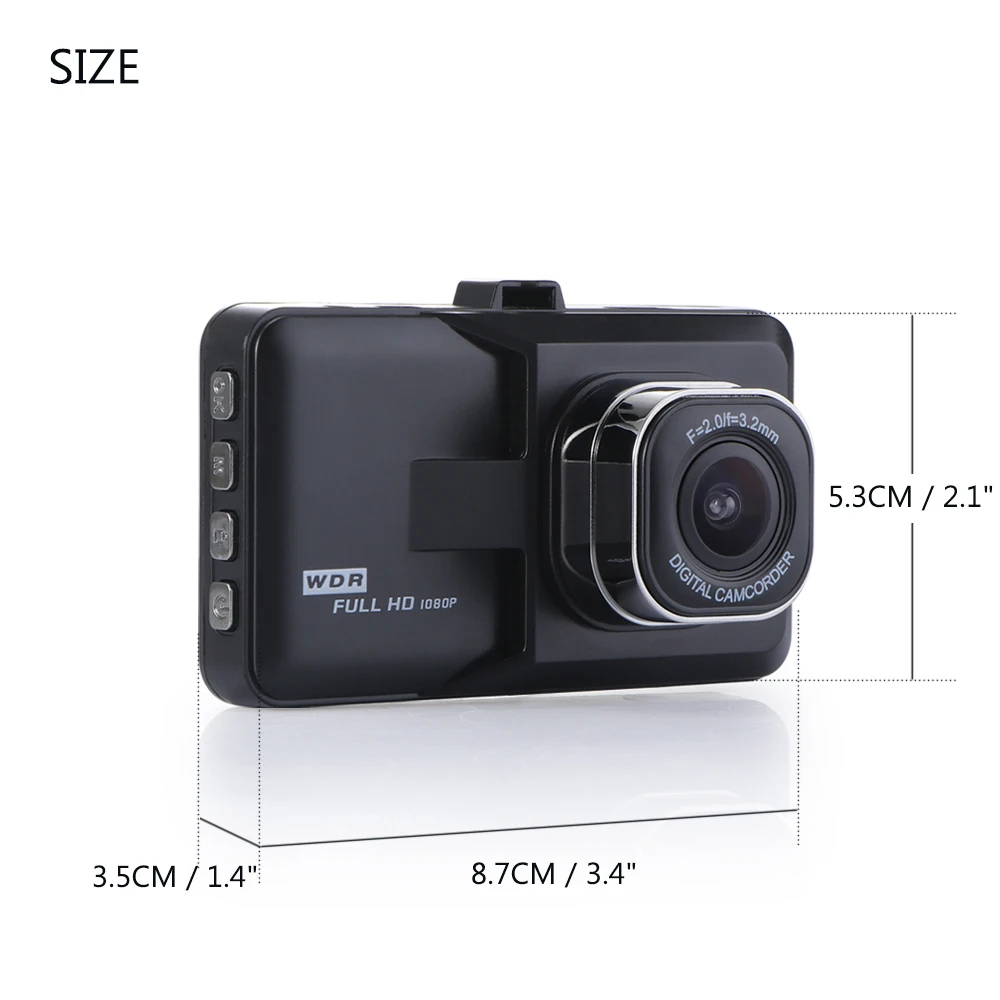 Видеорегистратор 1080P FHD 360 МП 3 дюйма поворот на °|Компактные видеокамеры| |