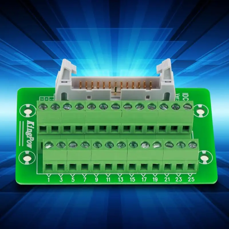 1 комплект IDC26P din рейка 26Pin 5 мм Интерфейсный модуль клеммные блоки штырьковые