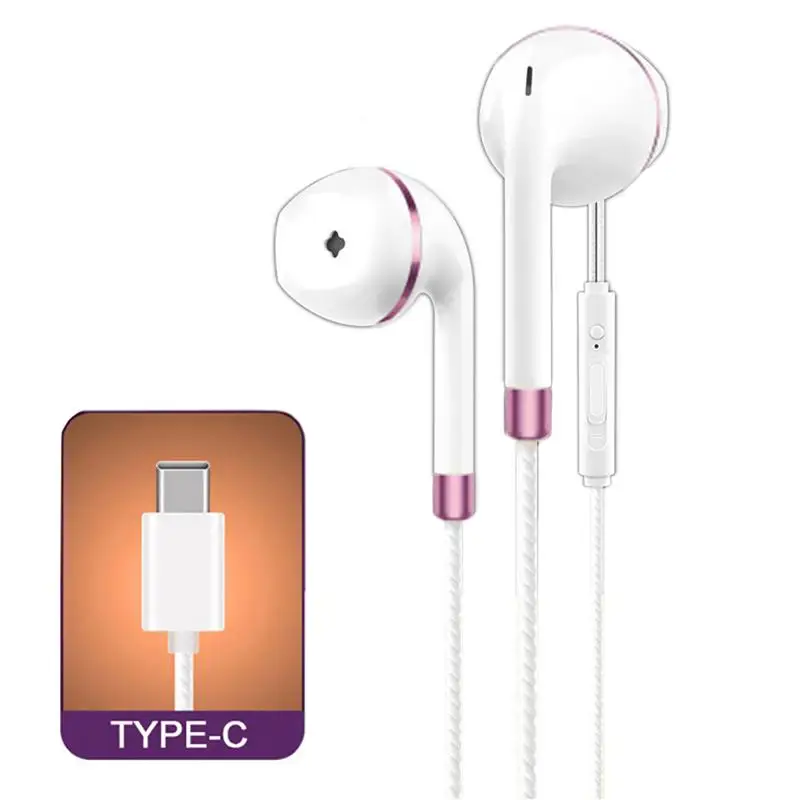 Проводной Тип C наушники HiFi стерео игровые предотвращает заломы и линии