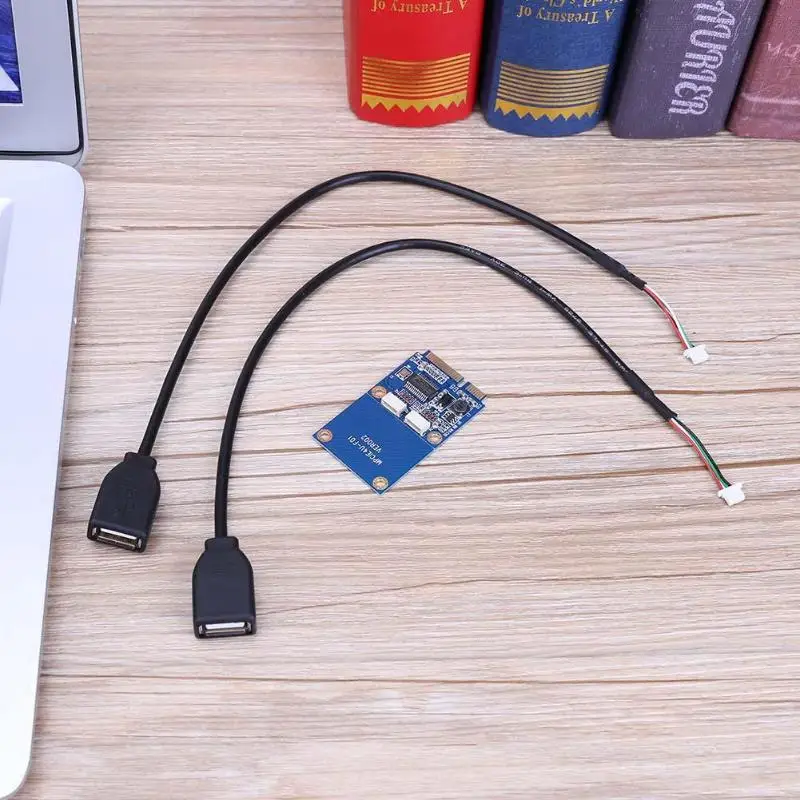 Адаптер карты расширения 2 стандартных порта USB2.0 через Mini PCI E порт для USB