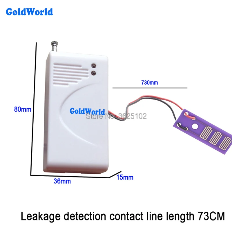 433 МГц Беспроводной проникновения воды детектор утечки Сенсор работы GSM SMS