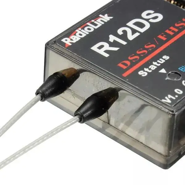 

RCtown RadioLink R12DS 2.4GHz 12CH DSSS & FHSS Receiver for RadioLink AT9 AT9S AT10 AT10II Transmitter Support for SBUS PWM