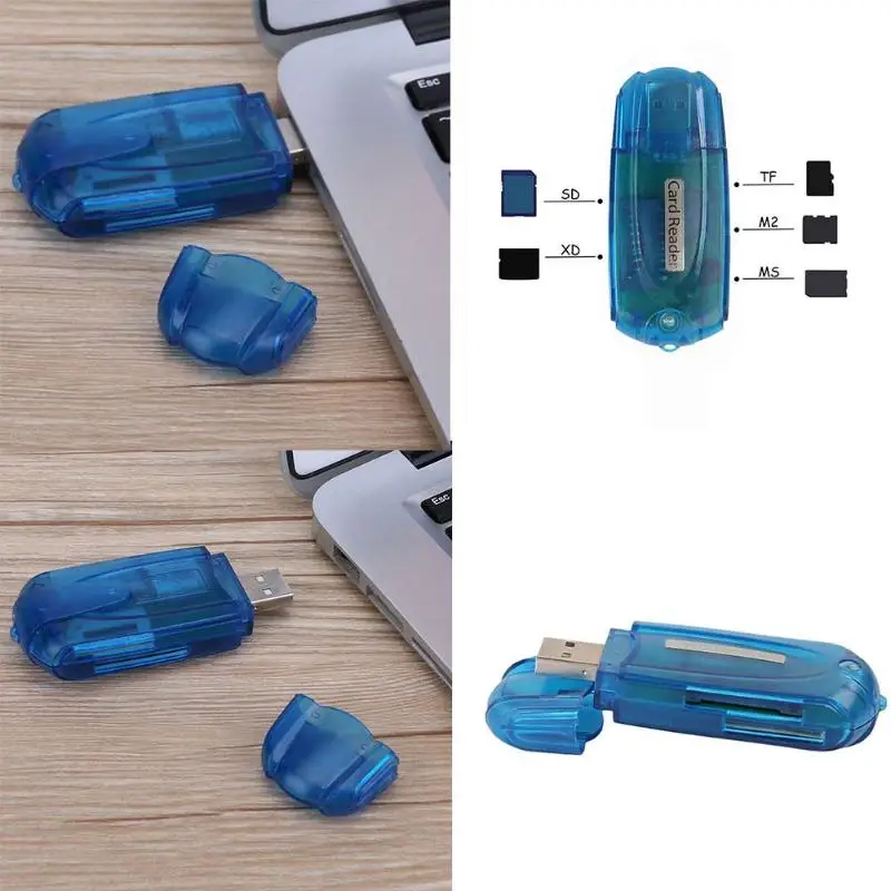 5 в 1 кард ридер Multi устройство чтения карт памяти Micro SD (TF) M2 XD MS|Картридеры| |
