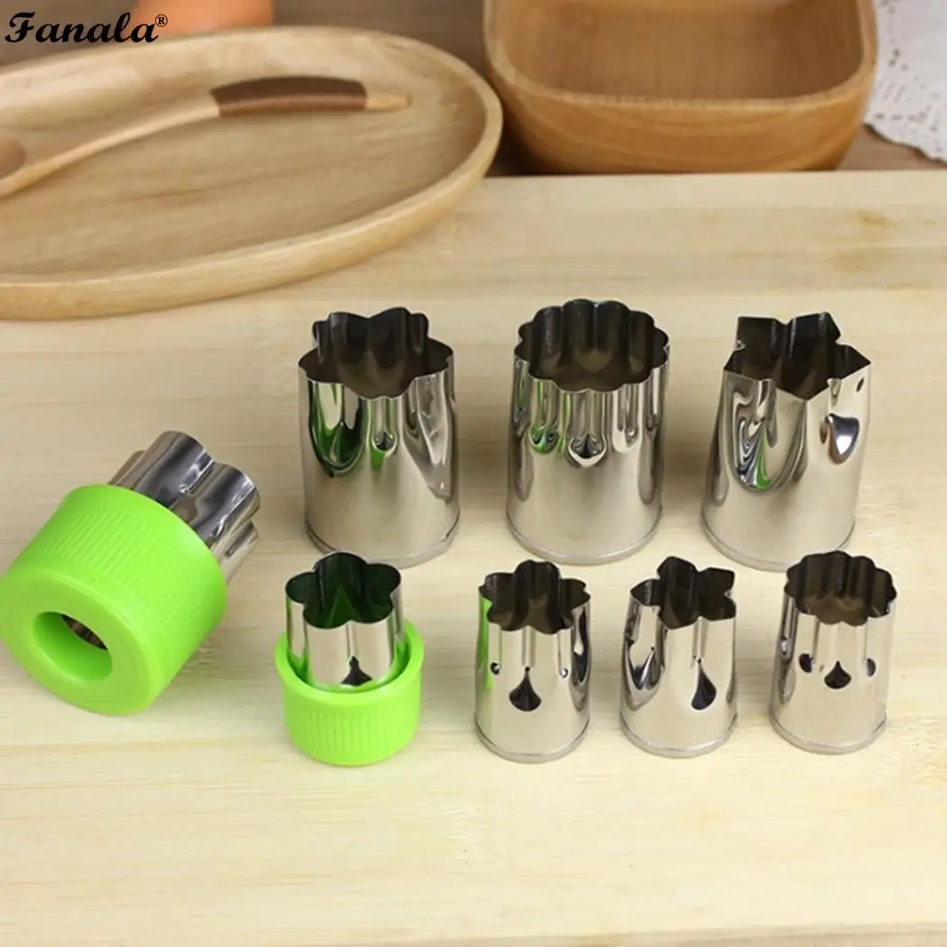 New Kitchen Stainless Steel Fruit Vegetable Cutting Mold Daily Useful As the picture shown Cooking Tools | Дом и сад
