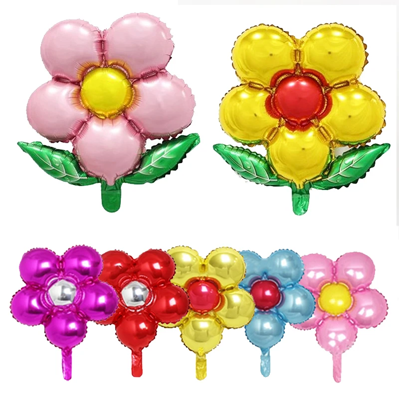 Распродажа воздушные шары из алюминиевой фольги в форме цветов товары для дня