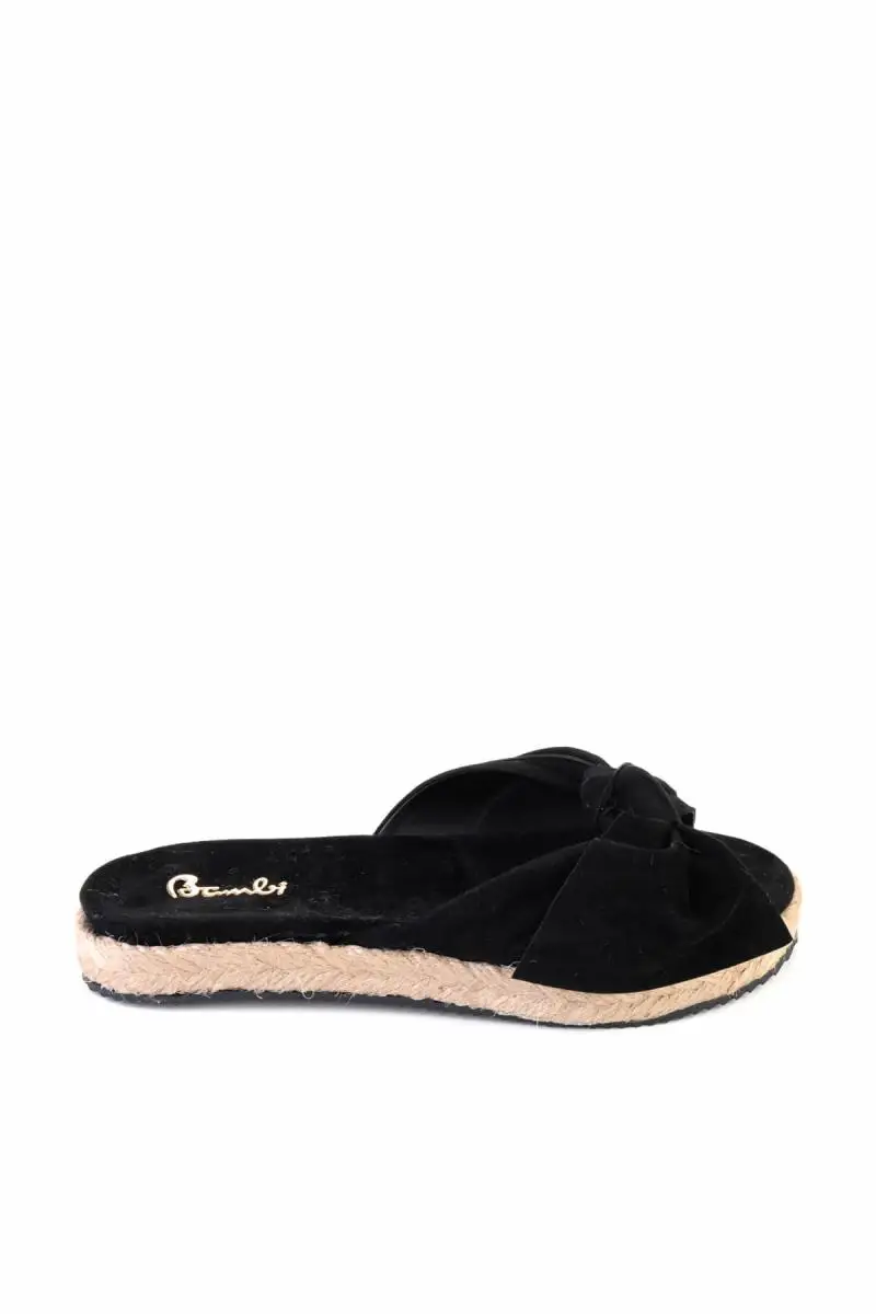 Bambi Black Female Slippers F0364110072 | Обувь