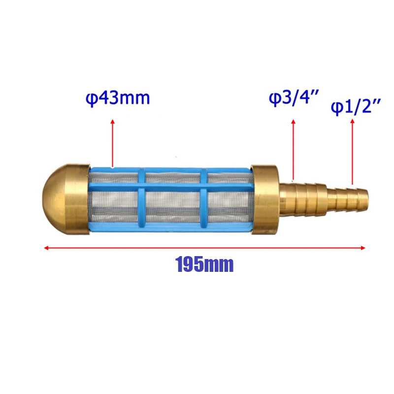 3/4 &quot1/2&quot шланг для мойки давления фильтр всасывания воды Pickup Чистка