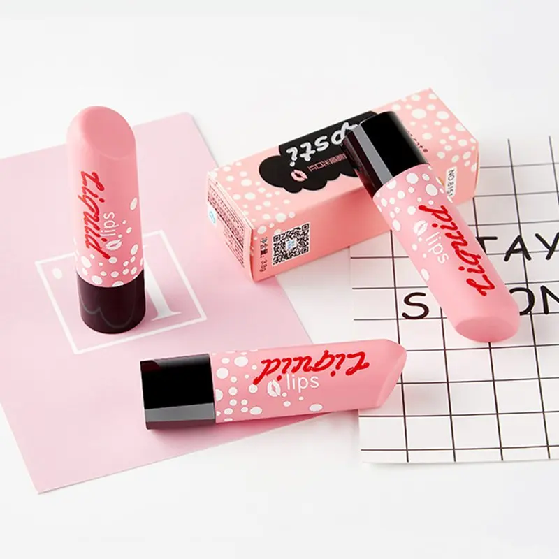 Черный меняющий температуру цвет Губная помада Увлажняющий стойкий бальзам для