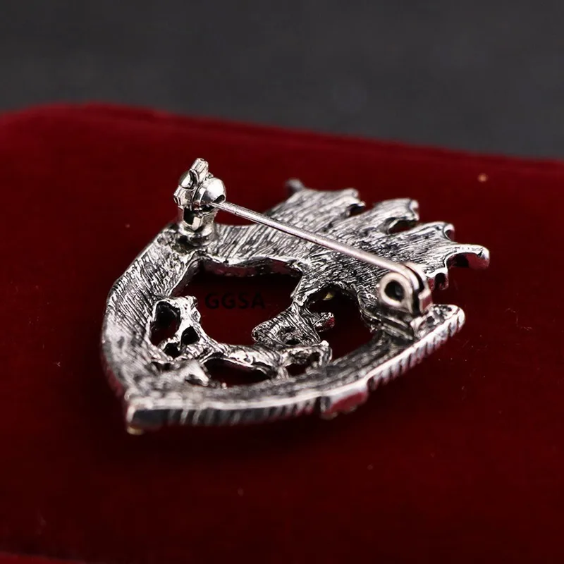 Винтажная Защитная брошь лошадь 10 шт. золотое серебряное античный мужской костюм