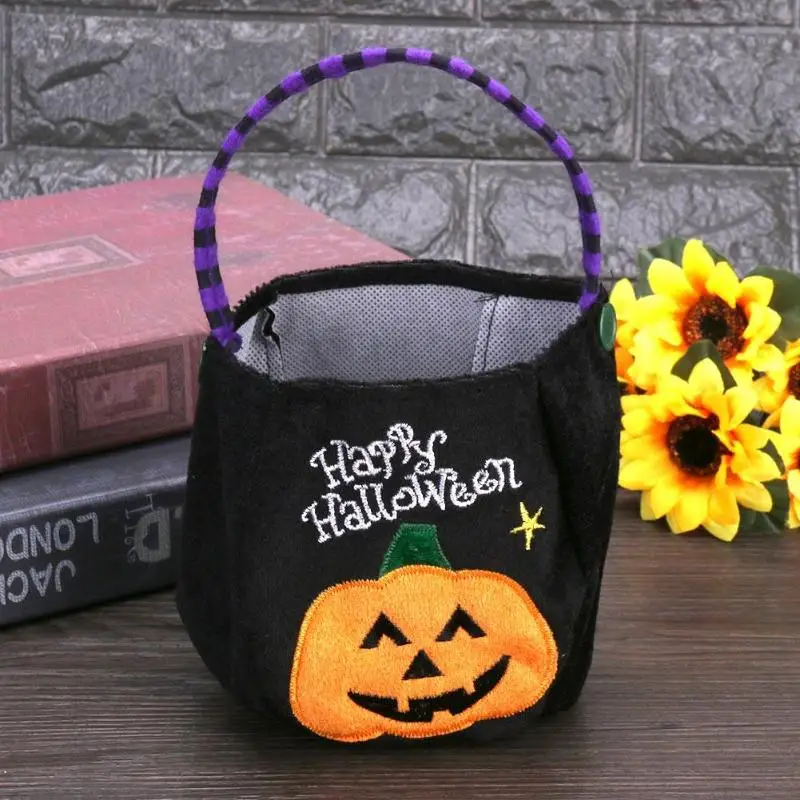 На Хэллоуин с надписью Trick или Treat конфеты мешок дети держатель сахара мешки