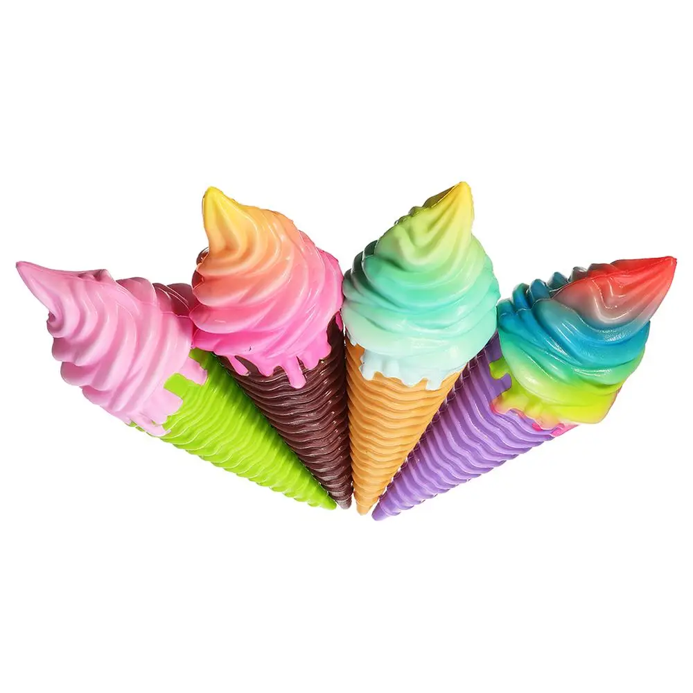 Радужное мороженое для сжимаемого медленно поднимающегося Джамбо украшения