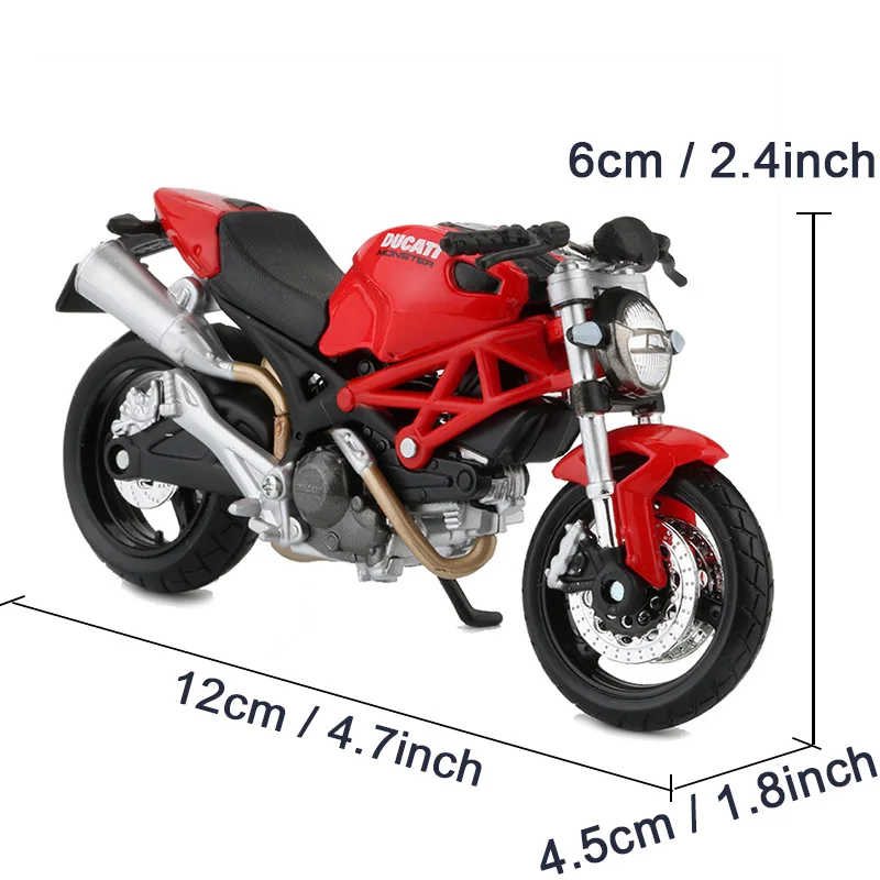 Maisto 1:18 масштаб сплава мотоцикл модели игрушки Моделирование монстр 696 гоночных