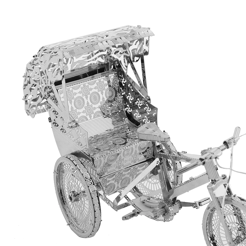 3D металлические Пазлы Trishaws набор для самостоятельной сборки моделей Nano лазерная