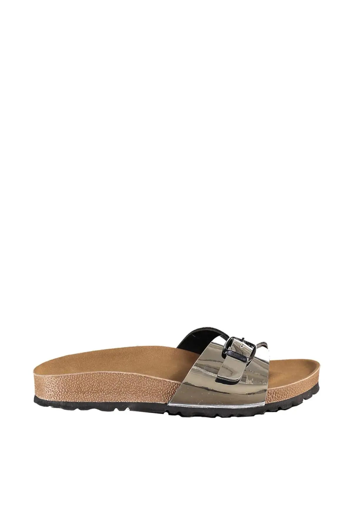 Trendyol серебристые металлические женские тапочки TAKSS19OZ0016|Тапочки| |