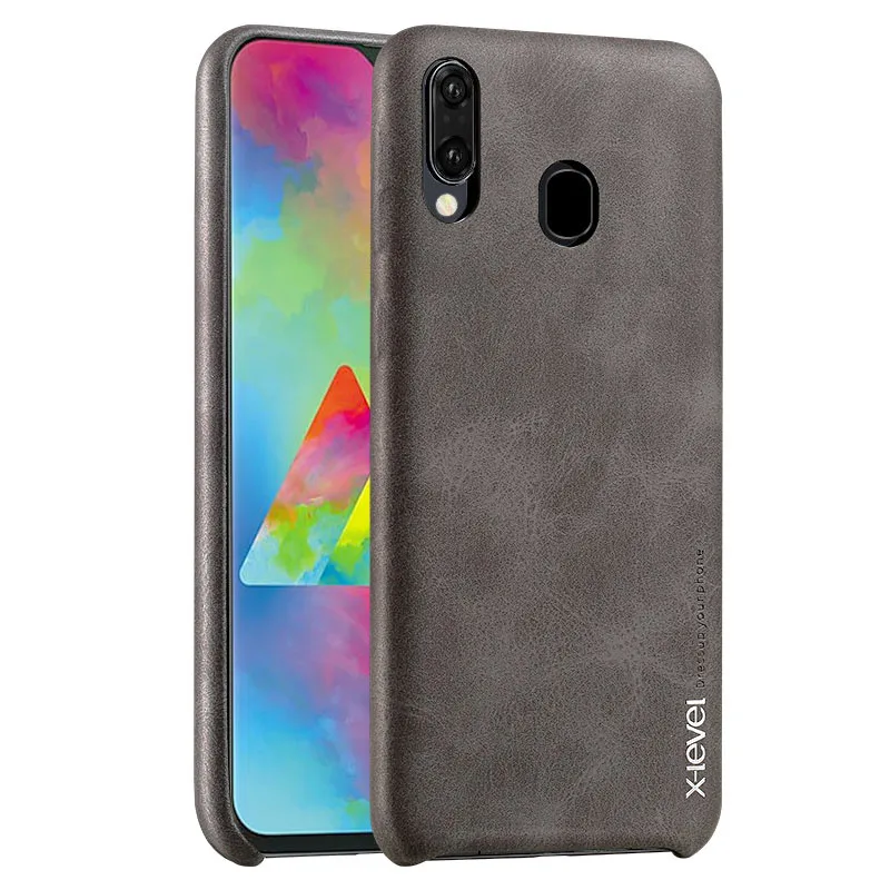 X Level Винтажный чехол для samsung Galaxy M20 M10 M30 A30 A50 Ретро Матовый кожаный защитный