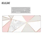 Коврик для мыши XGZ с мраморным рисунком, модный серый белый розовый декоративный коврик для офиса, коврик для клавиатуры с Bluetooth, большие размеры