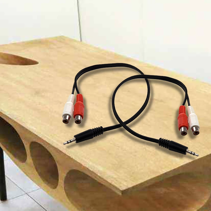 FULL-3.5mm стерео разъем для 2 RCA Phono розетки длиной 20 см | Электроника