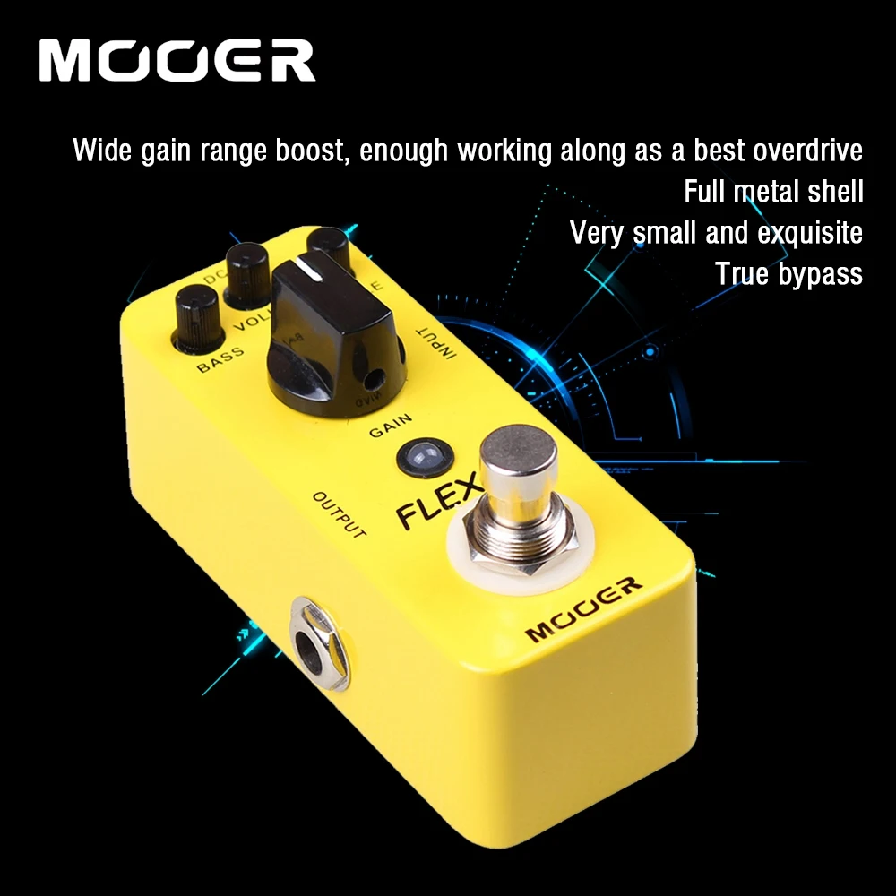Mooer Full Metal Shell Effects Wide Gain Range Flex Boost Guitar Effect Pedal True Bypass | Спорт и развлечения