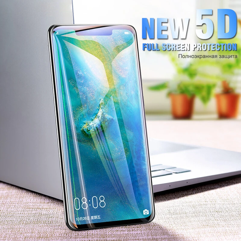 5D полное покрытие из закаленного стекла для huawei mate 20 Pro Защита экрана 10 Защитная