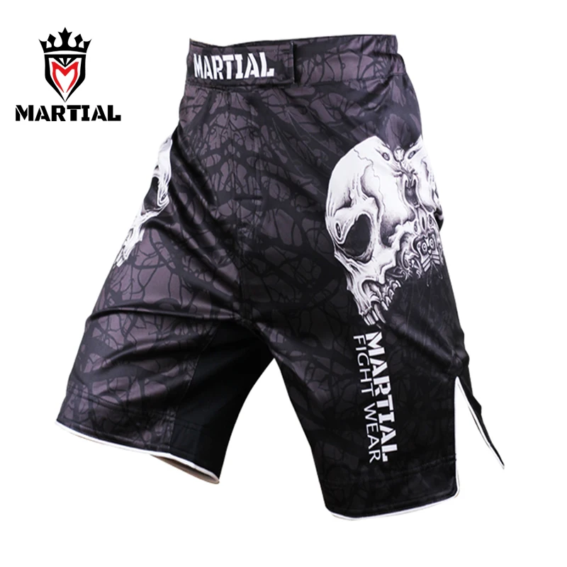 Шорты для занятий боевым фитнесом mma шорты бокса MMa мужские с черепом Muay Thai