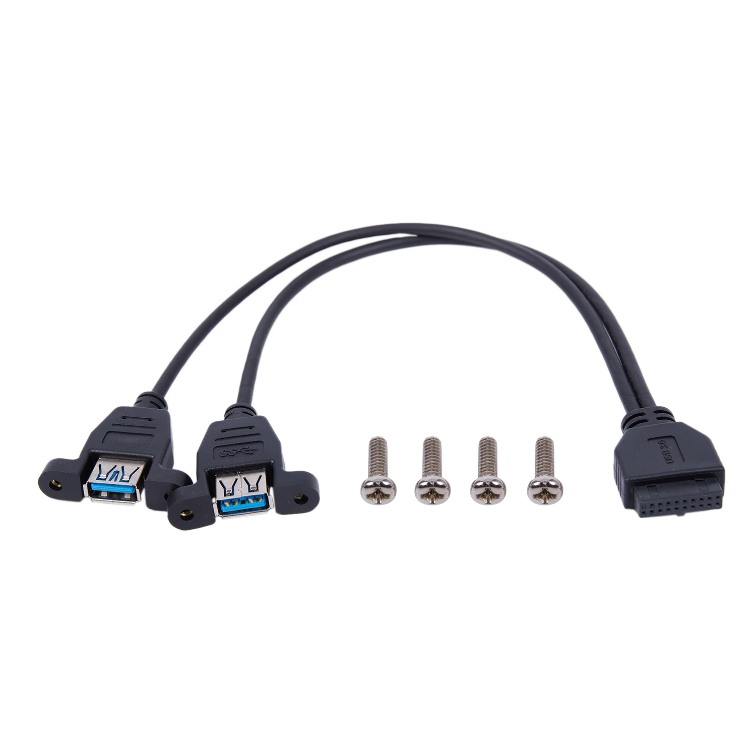 Полный 2 Порты и разъёмы Панель крепление USB 3 0 кабель заголовка материнской платы