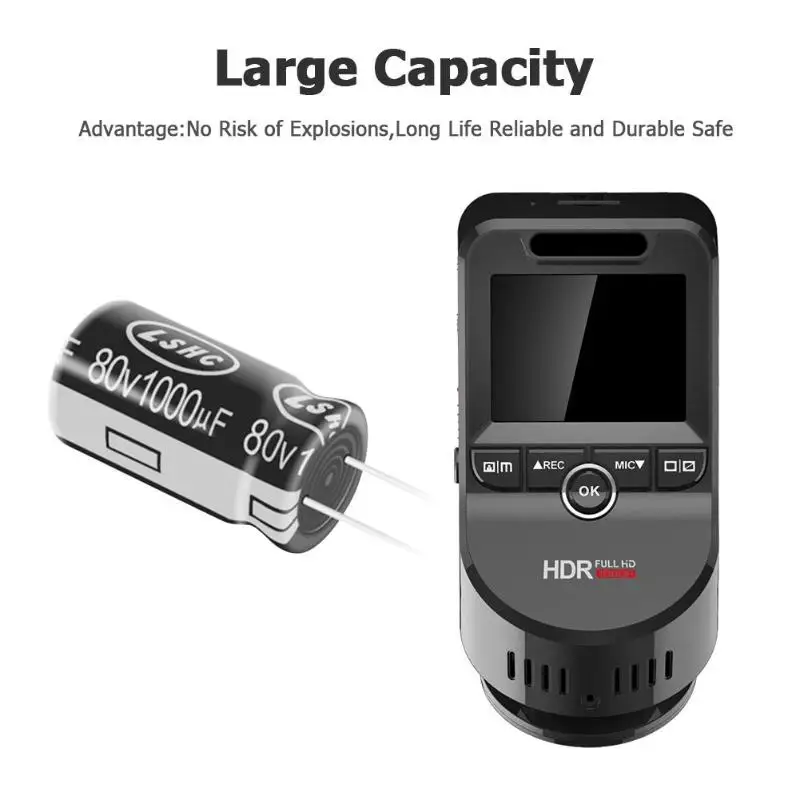 VODOOL 4K 2160P Ultra HD Автомобильный видеорегистратор с 1080P задней камерой 32G карта