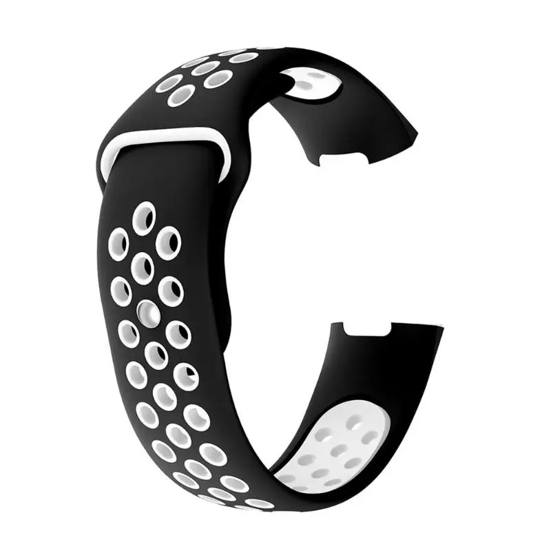 S/L сменный Двухцветный силиконовый браслет для Fitbit Charge 3 Band ремешок наручных