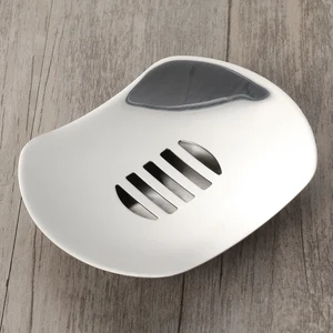 Мыльница с летающей тарелкой, держатель для мыла из нержавеющей стали для ванной и душа, двухслойная мыльница со сливом