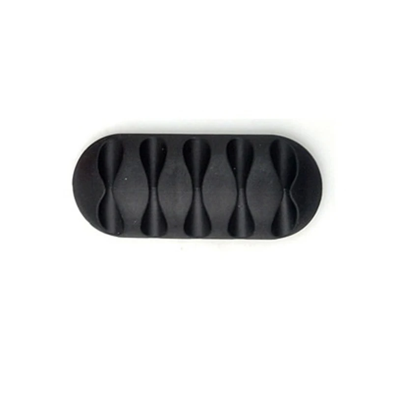 1PCS Five Holes Cable Holder Protector Management Device Organizer Desktop Plug Silicone Wire Retention Clips Power Cord Winder |