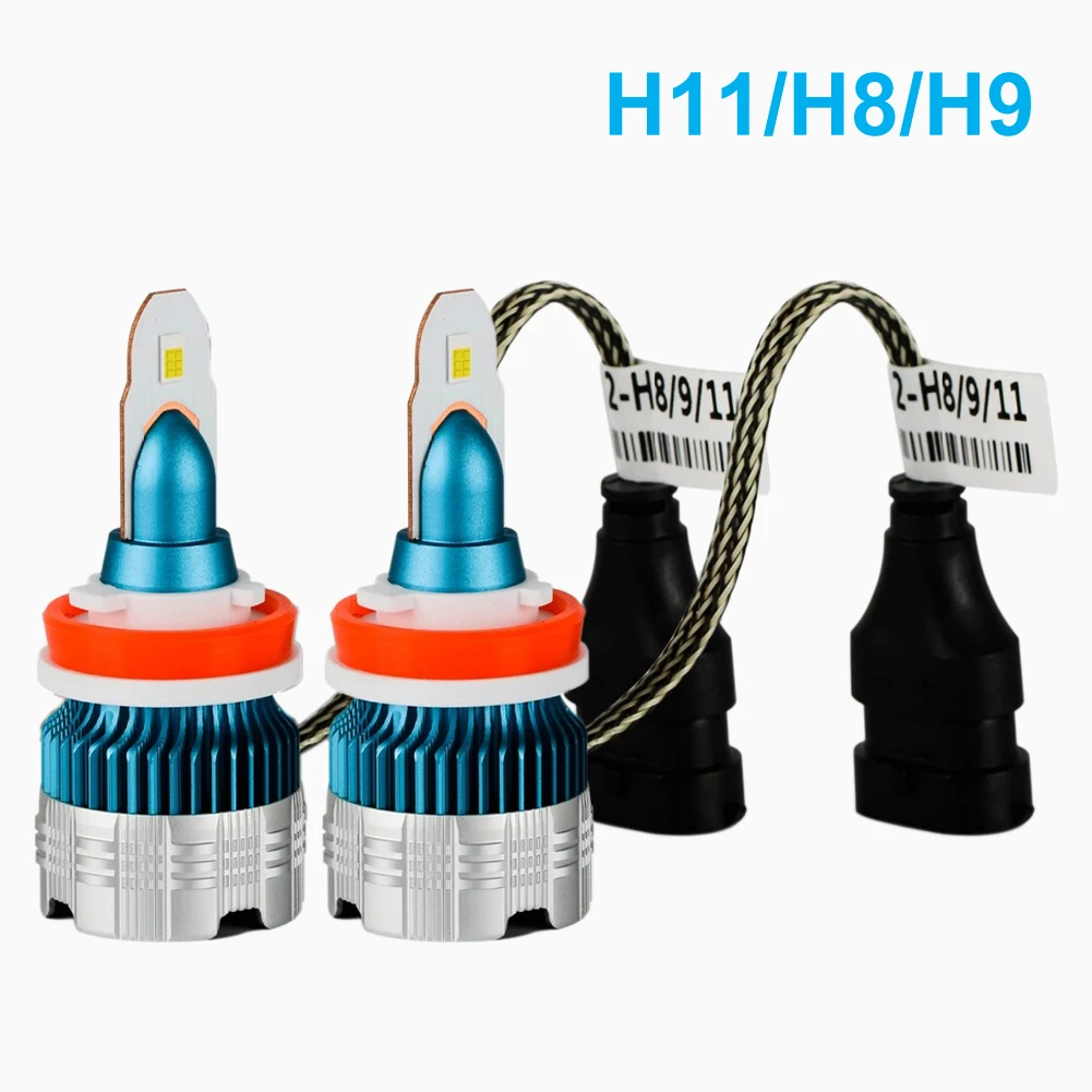 

2pcs H11 LED Headlight Bulbs H1 H4 H3 H7 H13 LED 880 9004 9005 9006 9007 9012 Mini CSP Y19 Chips LED Car Headlight Auto Headlamp