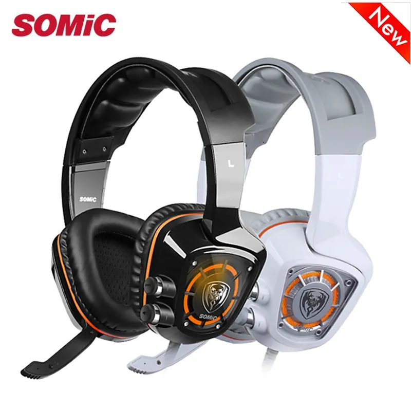 Somic G910 USB светодиодный игровая гарнитура 7 1 Surround Sound вибрации для игры плейер с