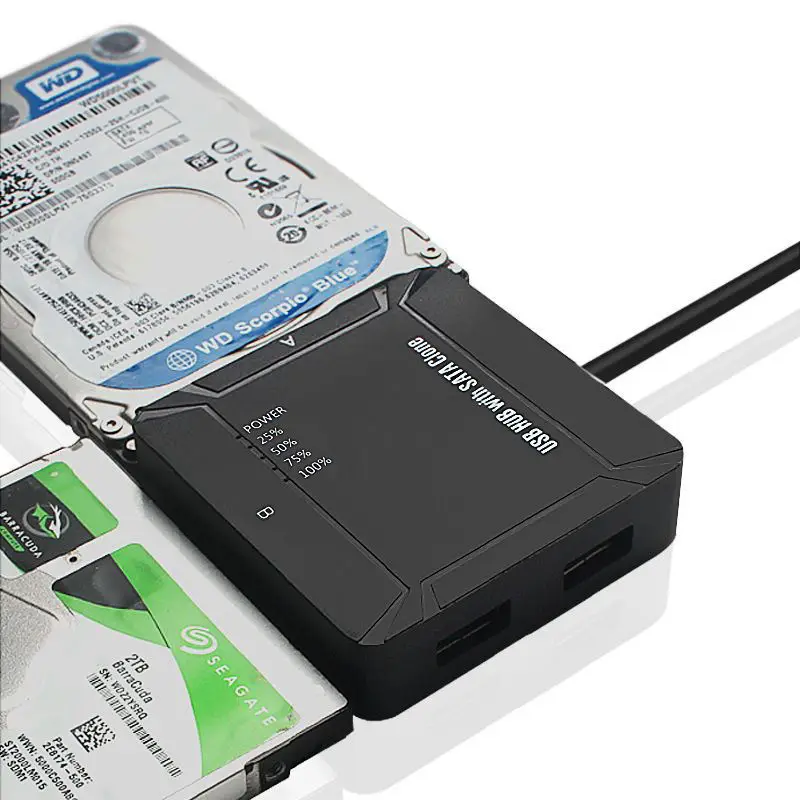 AABB-Ult-Best Usb 3 1 к Sata адаптер Dual Sataiii 0 клонирование функция копирования кабель Type-C Hdd