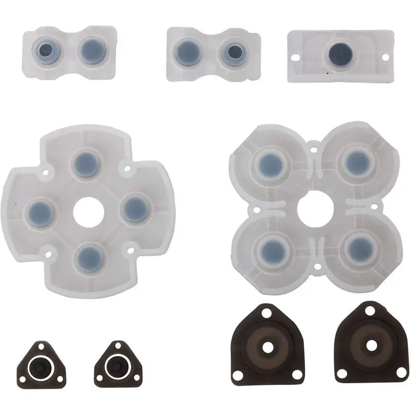 Кнопки запуска L1 R1 L2 R2 + 2 пружины Джойстик для пальца 1 комплект Проводящая резина