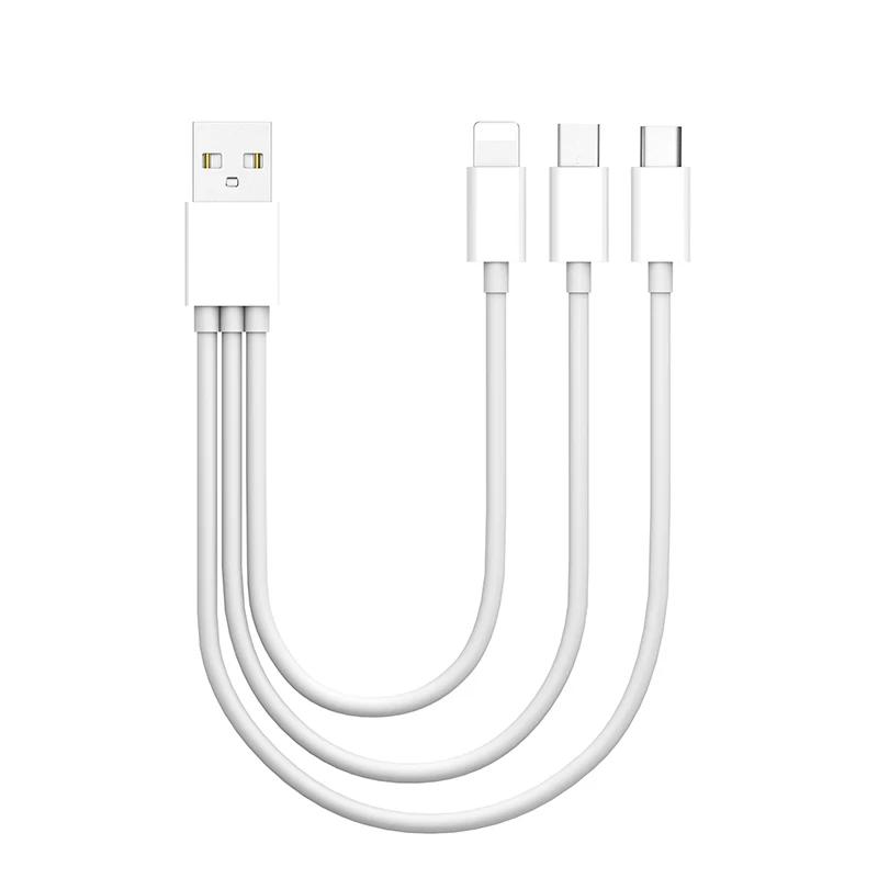 Переходной USB кабель для iPhone XS Max XR X 8 7 6 быстрая зарядка Зарядное устройство 3 в 1