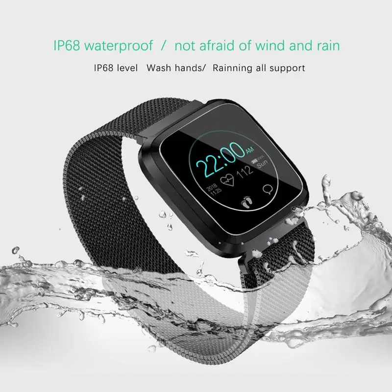 Модные Смарт часы для Samsung Android IOS умные с цветным экраном мужчин и женщин фитнес