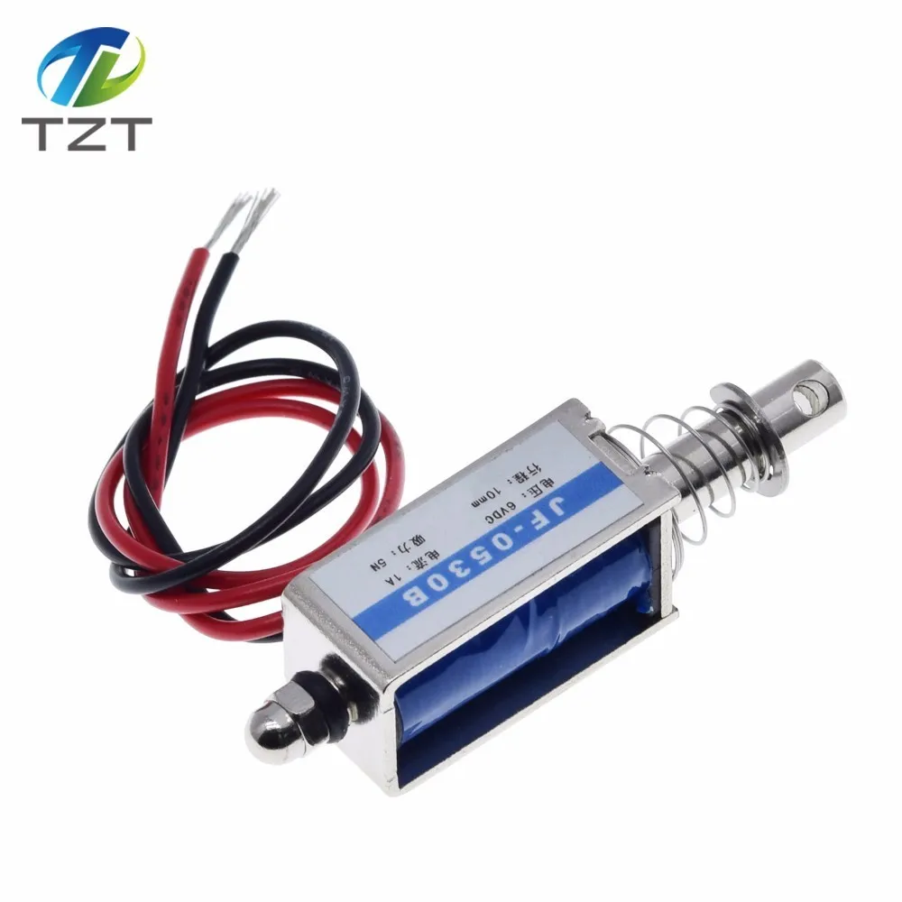 TZT JF 0530B DC 6V 12V 24V нажимной и вытяжной тип с открытой рамкой Электромагнитная сила