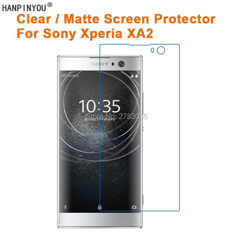 Защитная пленка для Sony Xperia XA2 / Dual H3113 5 2 дюйма прозрачная глянцевая Антибликовая