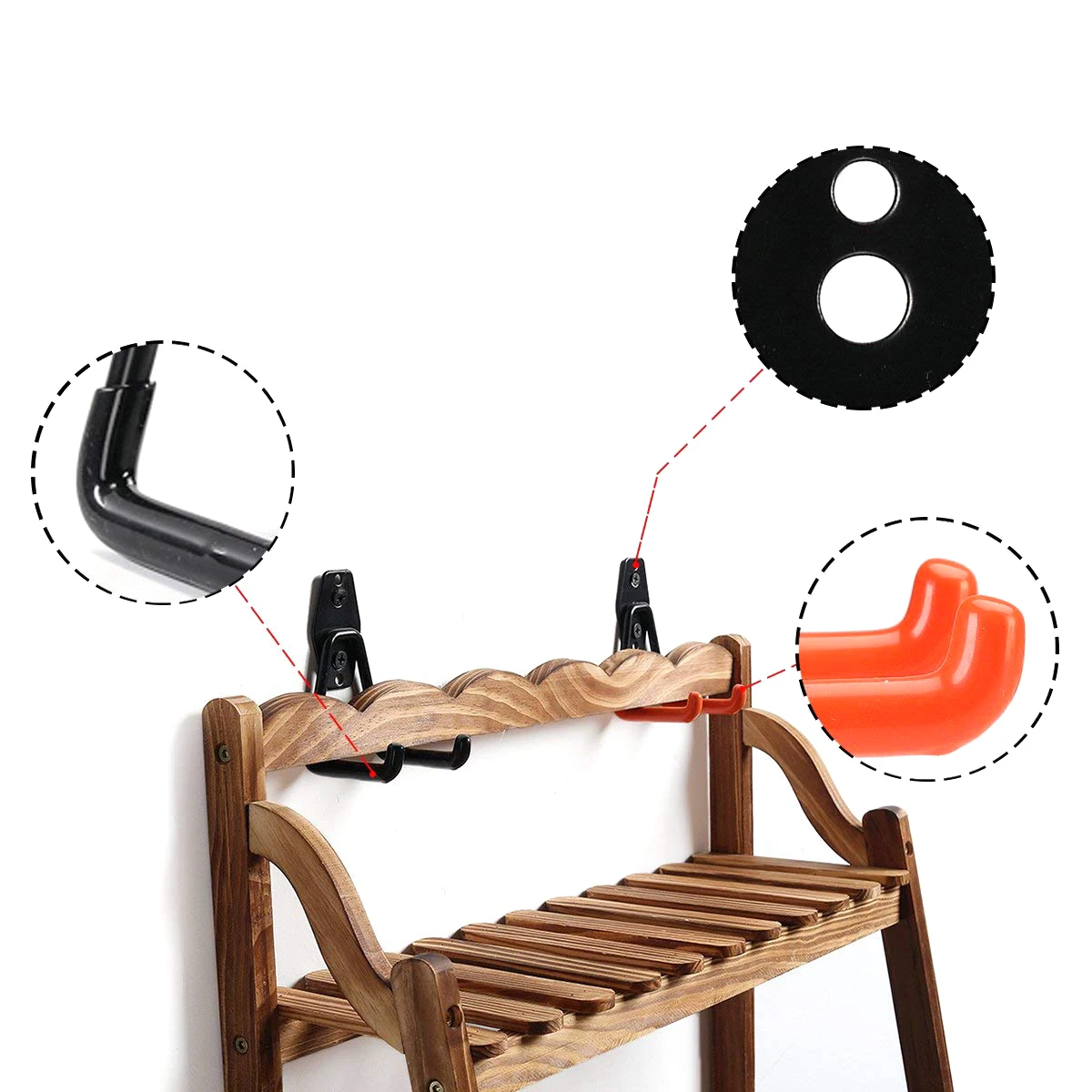 Сверхмощный гараж хранения служебные крючки для лестницы и инструментов