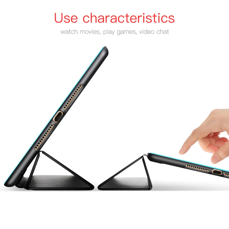 Для нового iPad 9 7 2017 2018 Чехол Мягкий ТПУ силиконовый тонкий смарт ПК задняя крышка