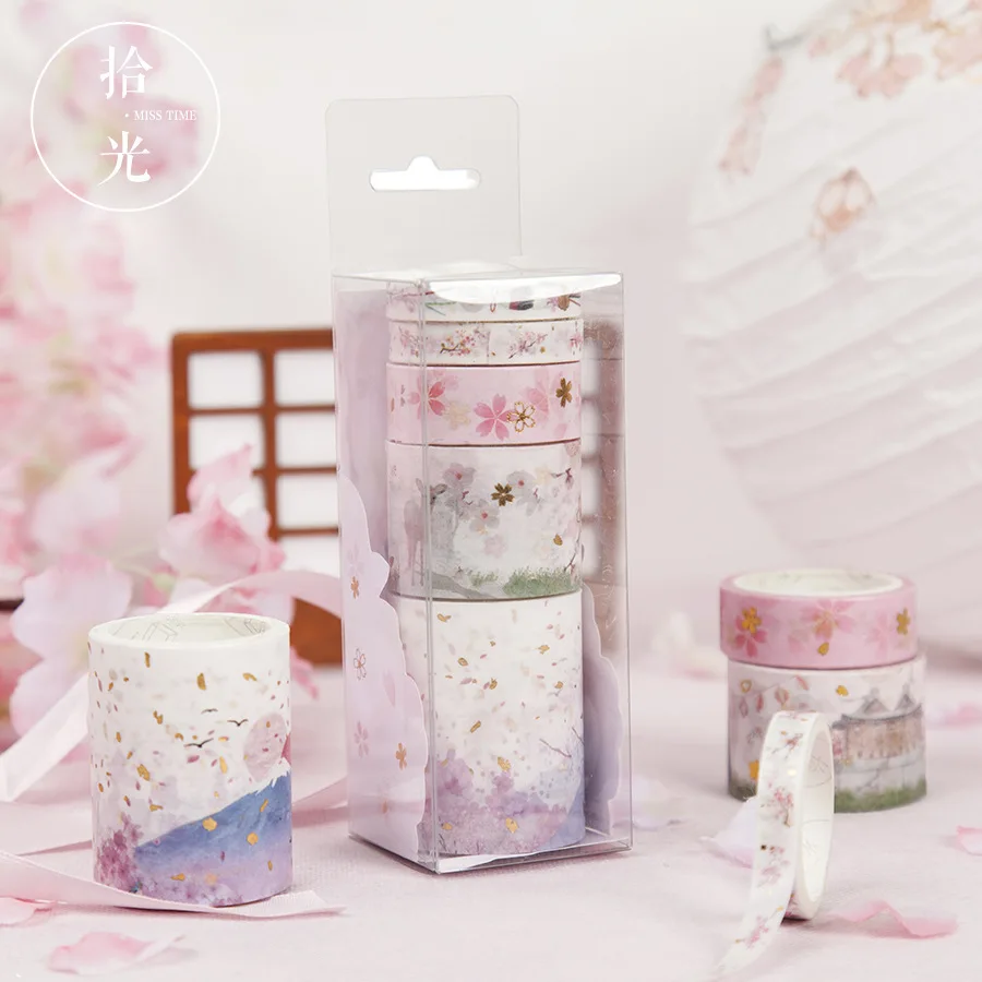 Mohamm Cherry Blossom серия Набор Kawaii планировщик настольная Декоративная Бумага васи маскирующая лента школьные принадлежности канцелярские принадлежности