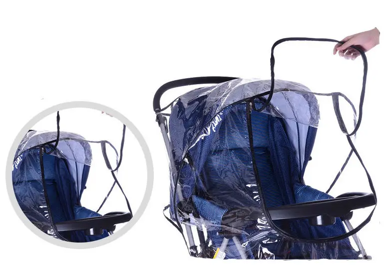 2019 Прозрачный чехол для коляски с защитой от ветра и пыли детских - Фото №1