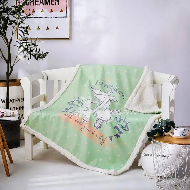 1 шт. утепленное Двухслойное Коралловое флисовое детское постельное белье с