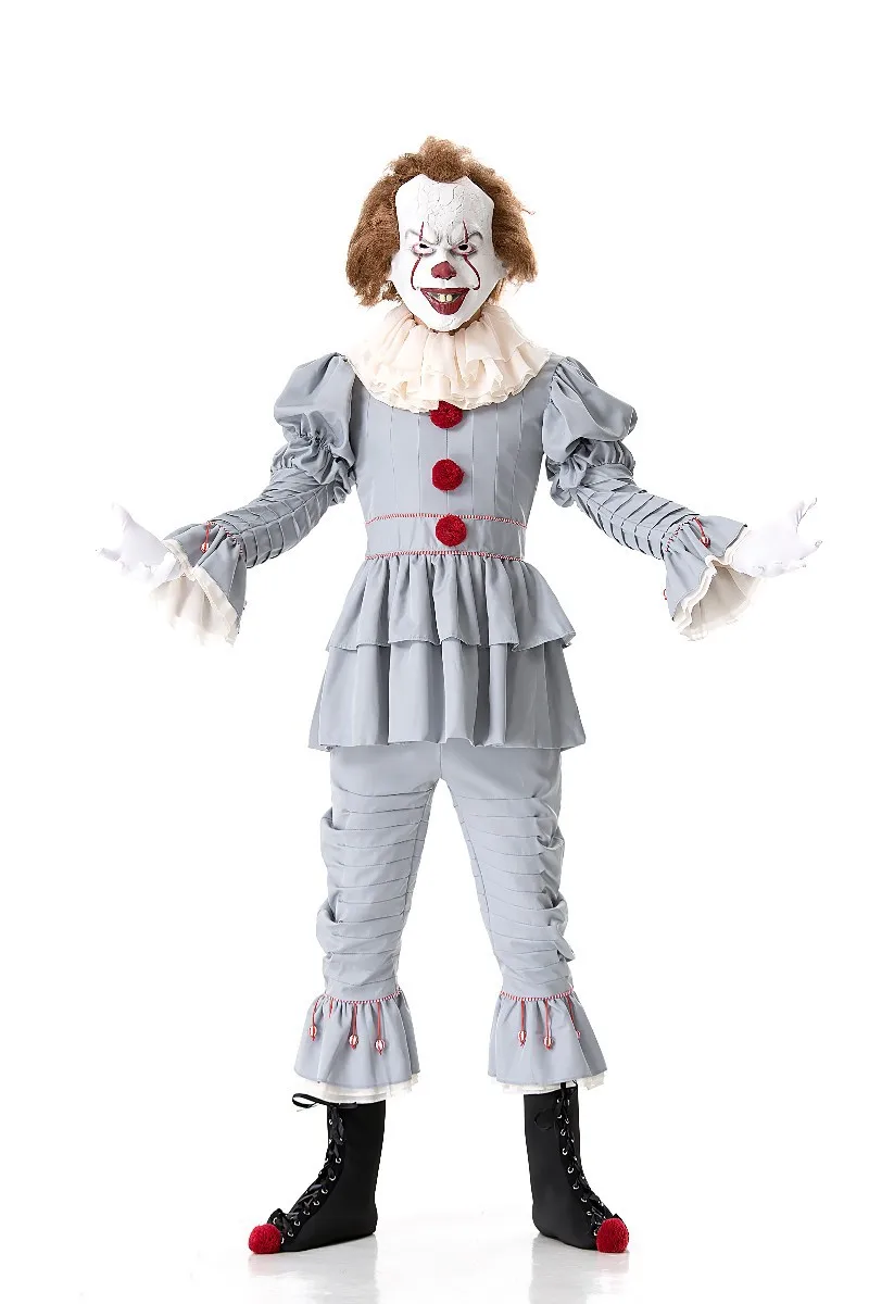 Хэллоуин клоун шоу костюм Grand Heritage Pennywise кино Одежда для взрослых|Праздничные