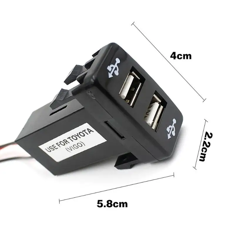 Светодиодная лампа 5V 2.1A быстрое зарядное устройство адаптер двойной USB