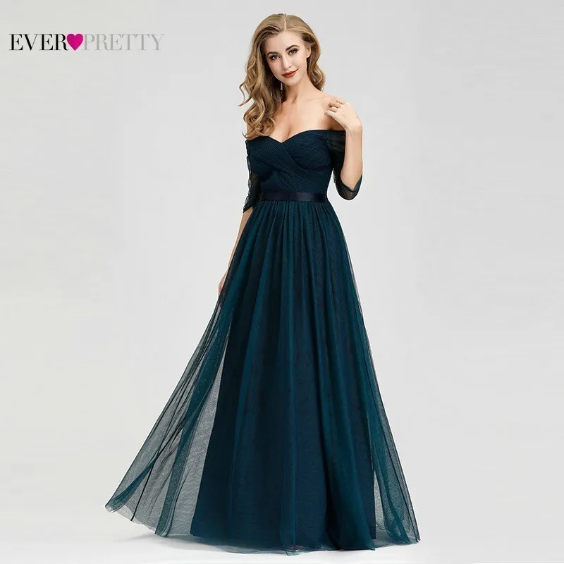 Элегантные Длинные свадебные платья Ever Pretty A-Line v-образным вырезом сексуальные с