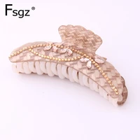 11 5cm big hair claw clips for women luxury crystal classic flower vine type hiar clips ponytail holders hair updo style access