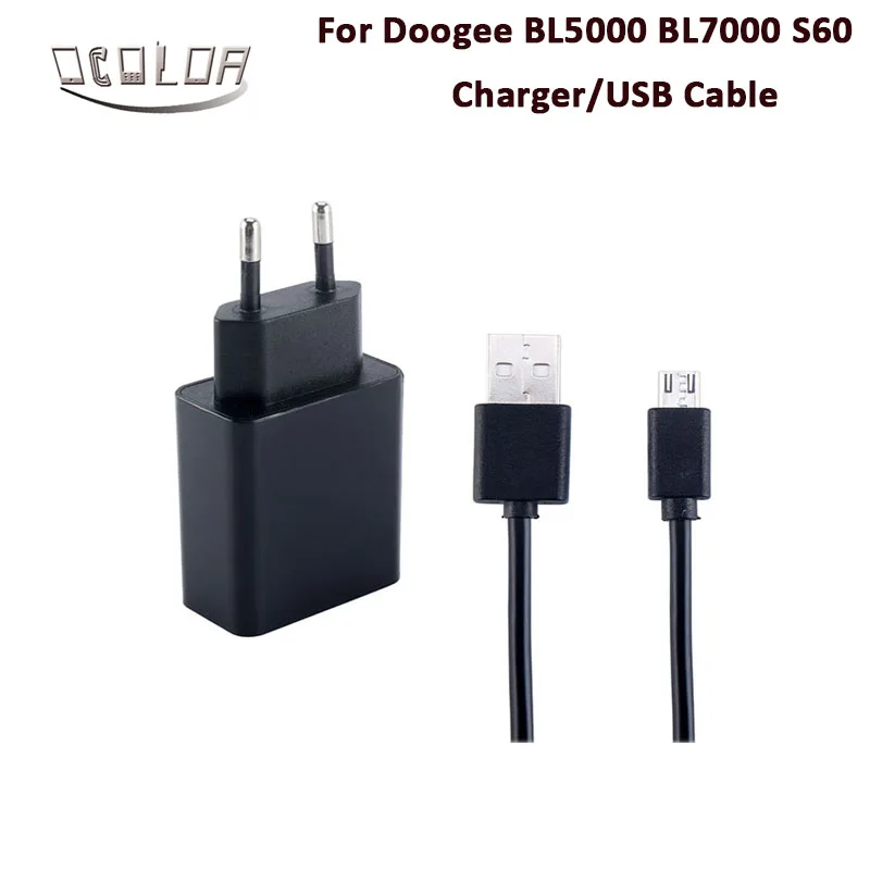 Адаптер зарядного устройства ocolor Для Doogee BL5000 BL7000 S60 usb кабель для зарядки и