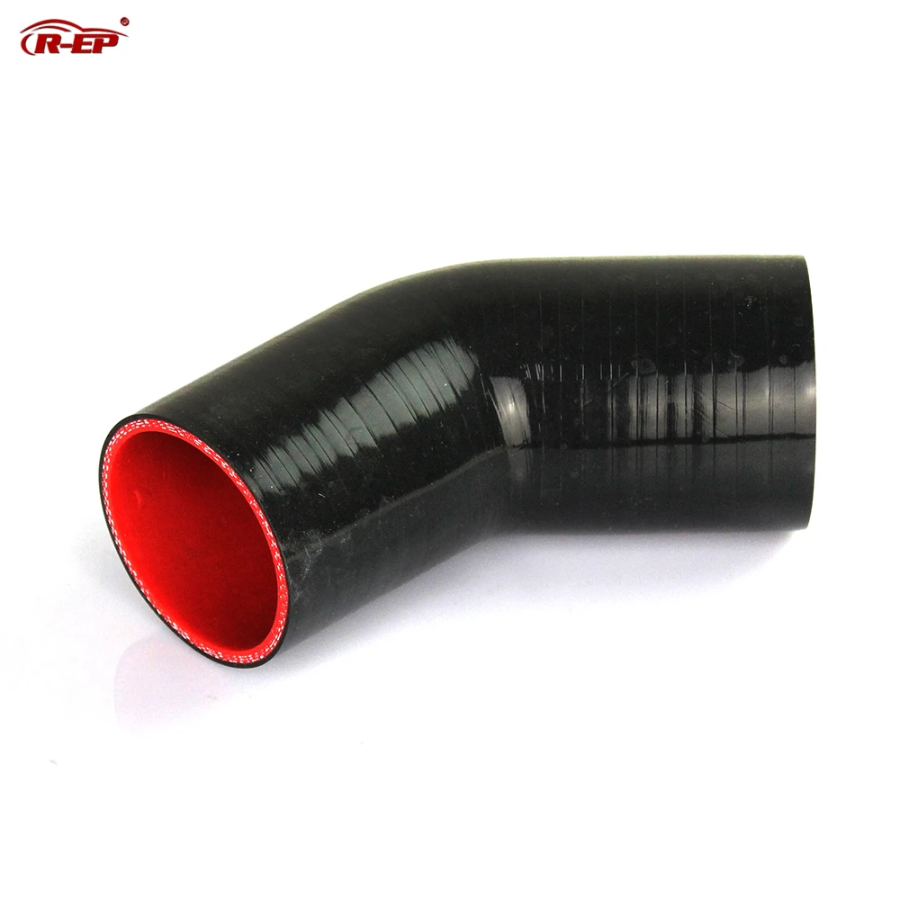 R-EP 45 degree Silicone Elbow Hose 38 45 51 57 63 70 76 83 89MM Rubber Joiner Bend Tube for Turbo Cold Air Intake Connection