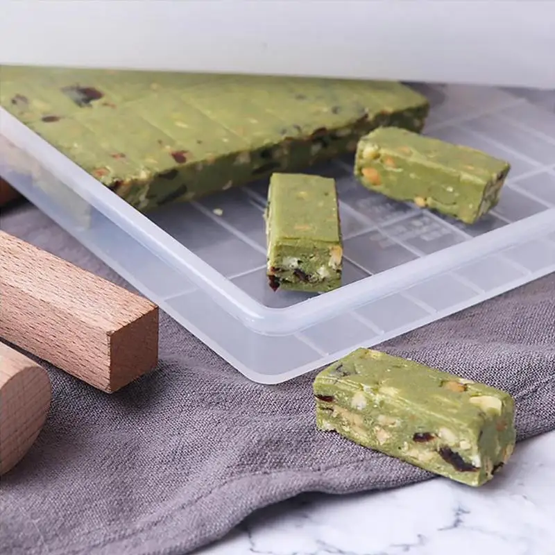 DIY Инструменты для выпечки резка Скалка конфеты ручной работы Nougat Лоток Плесень